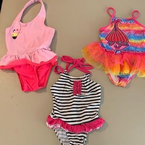 Bundle of 3 girls bathing suits